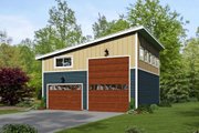 Contemporary Style House Plan - 0 Beds 0 Baths 1454 Sq/Ft Plan #932-32 