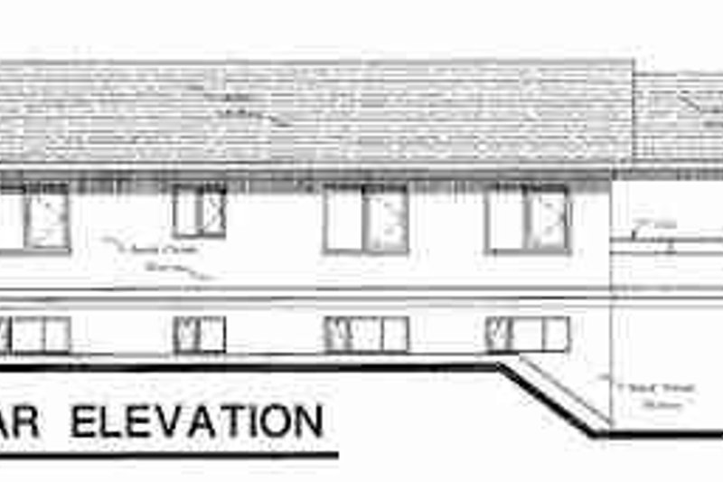 House Plan Design - Exterior - Rear Elevation for Traditional House Plan #18-9068 - 3 bed, 1 bath