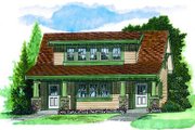 Bungalow Style House Plan - 1 Beds 1 Baths 905 Sq/Ft Plan #47-638 