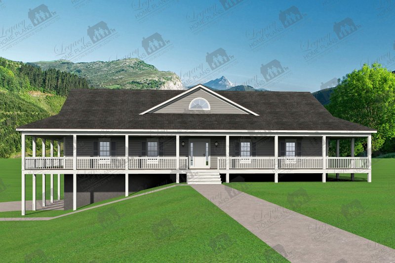 House Plan Design - Exterior - Other Elevation 1 for Country House Plan #932-175 - 3 bed, 2 bath