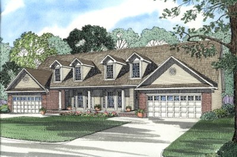 House Design - Southern Exterior - Front Elevation Plan #17-2030