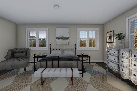 Interior - Master Bedroom 1 for Traditional House Plan #1060-105 - 4 bed, 2.5 bath