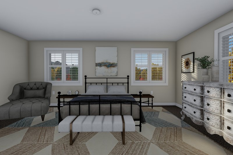 House Plan Design - Interior - Master Bedroom 1 for Traditional House Plan #1060-105 - 4 bed, 2.5 bath