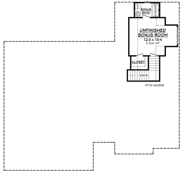 European Floor Plan - Upper Floor Plan #430-144