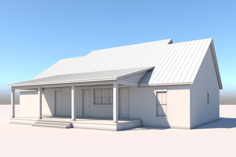 Dream House Plan - Exterior - Rear Elevation 1 for Farmhouse House Plan #430-322 - 3 bed, 2.5 bath