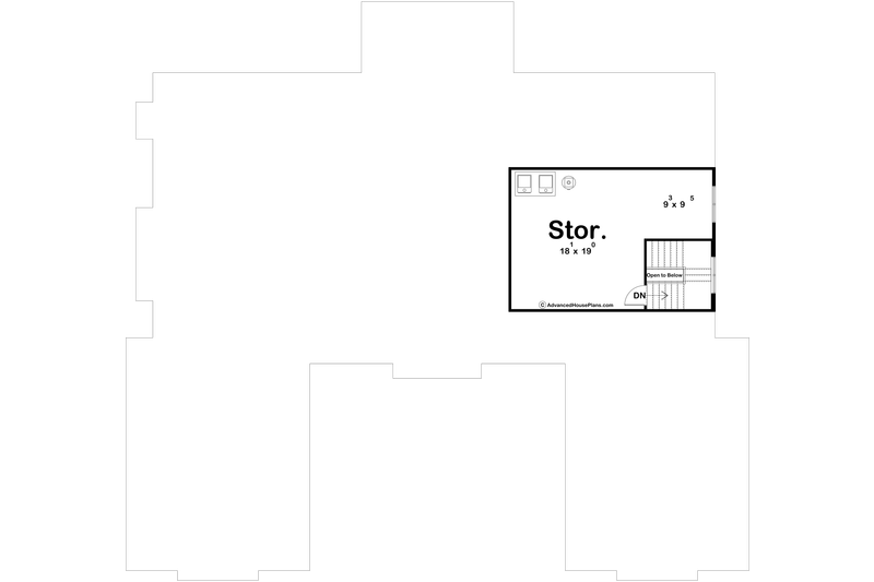 House Plan Design - Floor Plan - Upper Floor for Modern House Plan #455-518 - 3 bed, 2.5 bath