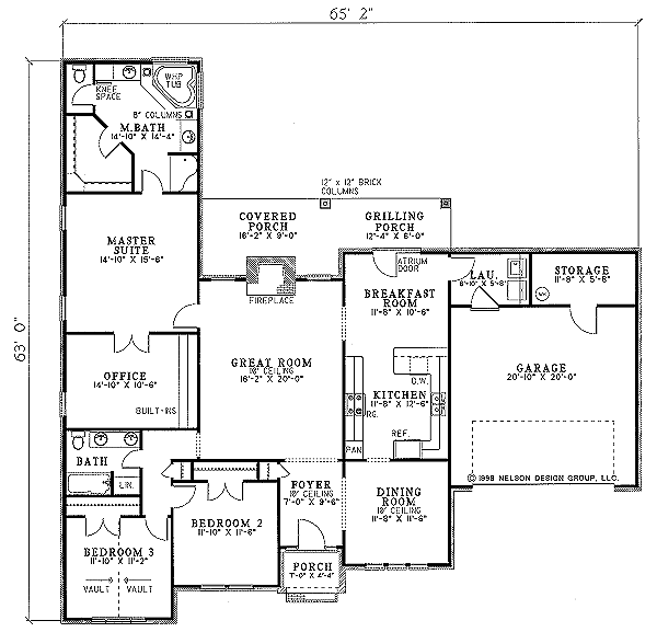 Dream House Plan - European Floor Plan - Main Floor Plan #17-1043