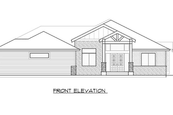 Exterior - Front Elevation 3 for Traditional House Plan #1066-85 - 3 bed, 3 bath