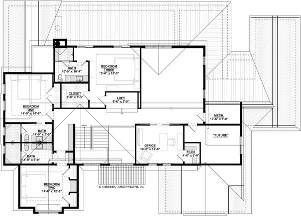 House Plan Design - Craftsman Floor Plan - Upper Floor Plan #928-321