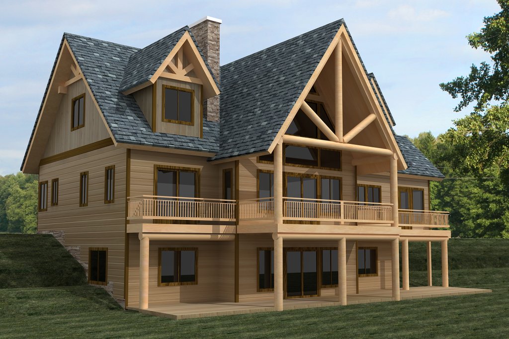 Craftsman Style House Plan - 3 Beds 2.5 Baths 4154 Sq/Ft Plan #117-689