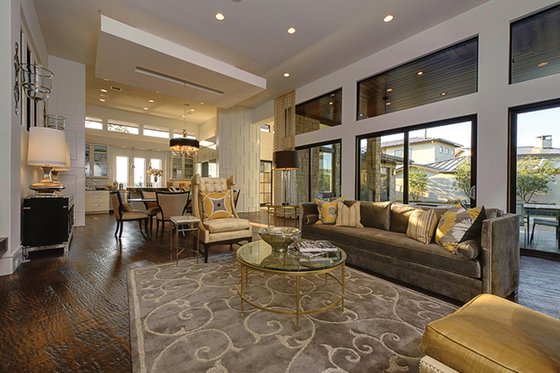 Interior - Family Room 1 for Contemporary House Plan #935-5 - 4 bed, 4 bath