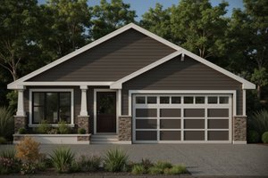 Architectural House Design - Craftsman Exterior - Front Elevation Plan #112-271