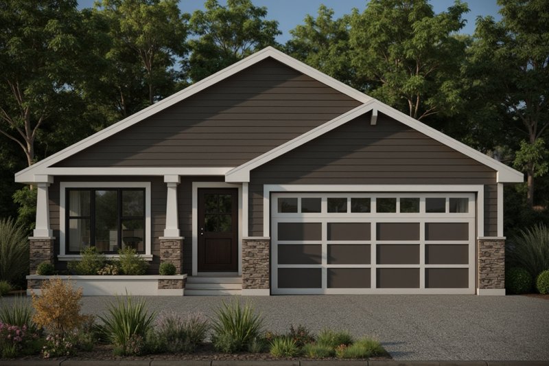 Home Plan - Craftsman Exterior - Front Elevation Plan #112-271