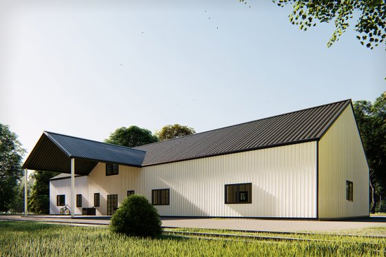 Exterior - Other Elevation 7 for Barndominium House Plan #1107-18 - 4 bed, 4.5 bath