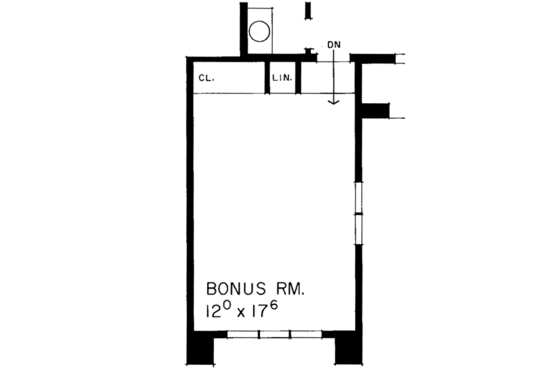 Floor Plan - Other Floor for Traditional House Plan #72-469 - 4 bed, 3.5 bath