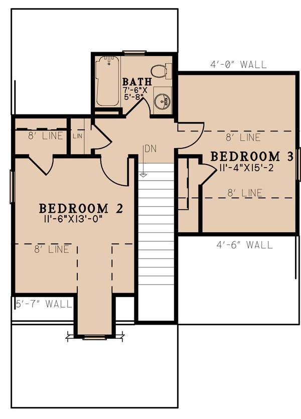 Architectural House Design - Country Floor Plan - Upper Floor Plan #923-280