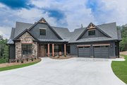 Craftsman Style House Plan - 4 Beds 4 Baths 2896 Sq/Ft Plan #929-970 