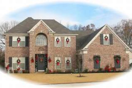 Exterior - Front Elevation for European House Plan #81-843 - 3 bed, 2.5 bath