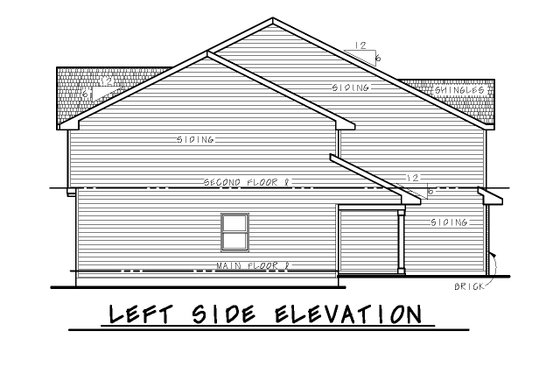 Exterior - Other Elevation for Traditional House Plan #20-2466 - 6 bed, 5.5 bath
