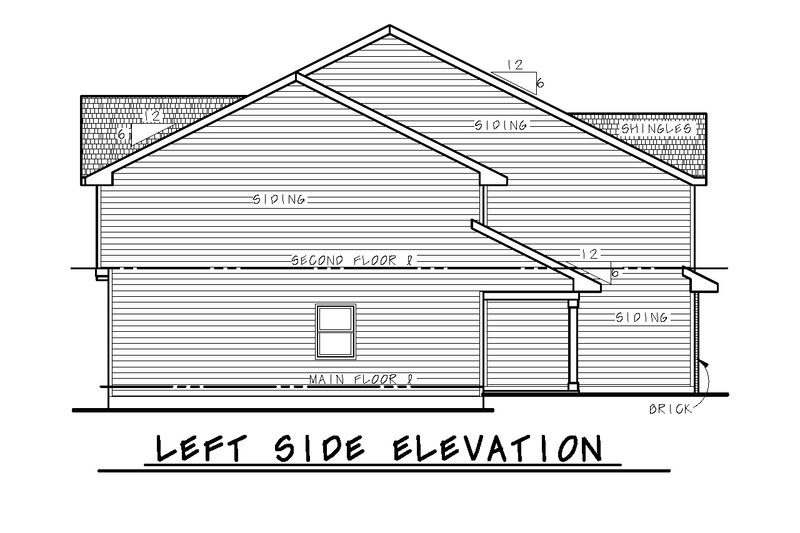 Dream House Plan - Exterior - Other Elevation for Traditional House Plan #20-2466 - 6 bed, 5.5 bath