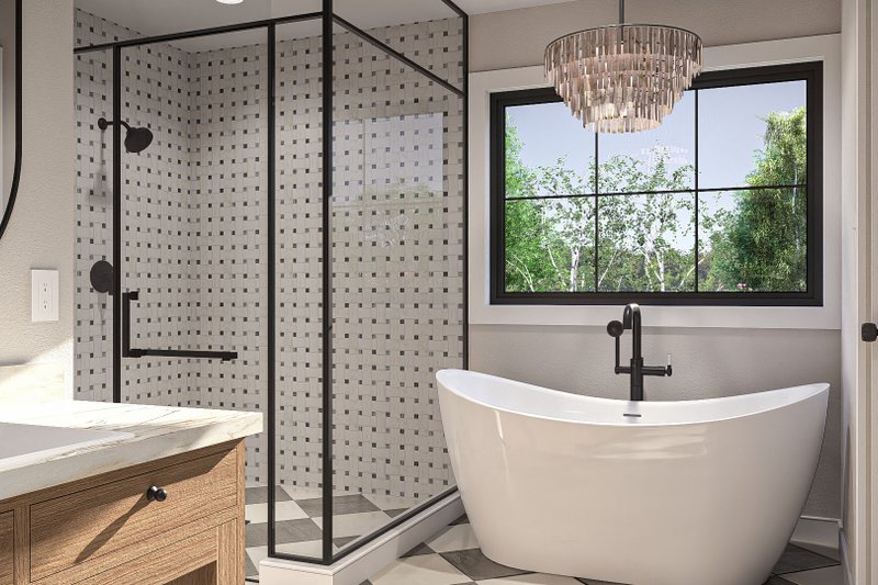 House Design - Interior - Master Bathroom 1 for Farmhouse House Plan #455-237 - 4 bed, 4 bath