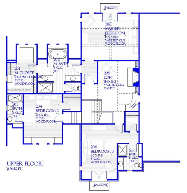 Dream House Plan - Tudor Floor Plan - Upper Floor Plan #901-141
