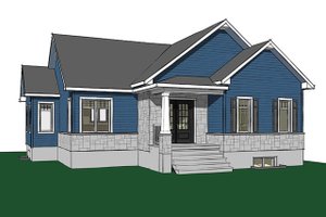 Exterior - Front Elevation 4 for Ranch House Plan #23-2616 - 2 bed, 1 bath