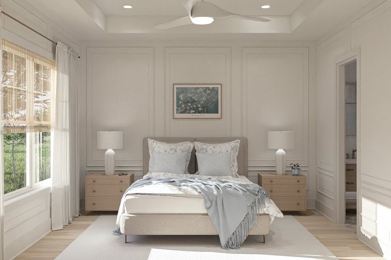 House Plan Design - Interior - Master Bedroom for Beach House Plan #455-424 - 1 bed, 1.5 bath