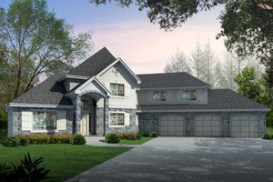 Country Exterior - Front Elevation Plan #112-158