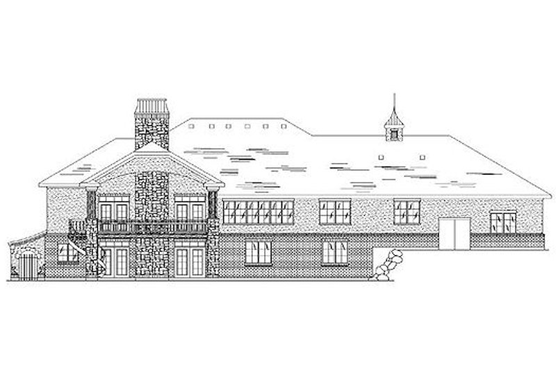 Home Plan - Exterior - Rear Elevation for Traditional House Plan #5-323 - 3 bed, 3.5 bath