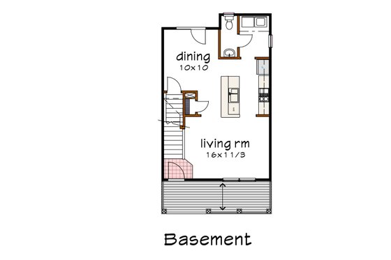 Floor Plan - Other Floor for Farmhouse House Plan #79-123 - 3 bed, 1.5 bath