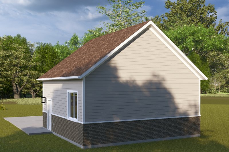 House Blueprint - Exterior - Rear Elevation 1 for Craftsman House Plan #1060-359, 0 bath