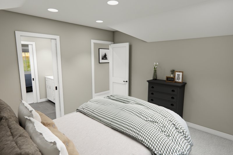 House Blueprint - Interior - Bedroom 3 for Craftsman House Plan #51-1421 - 5 bed, 4.5 bath