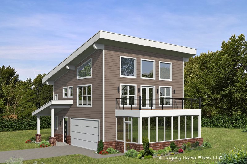 House Plan Design - Modern Exterior - Front Elevation Plan #932-608