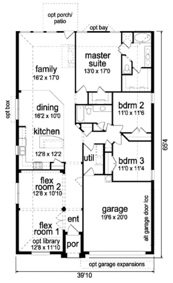 Traditional Style House Plan - 3 Beds 2 Baths 2095 Sq/Ft Plan #84-335 ...