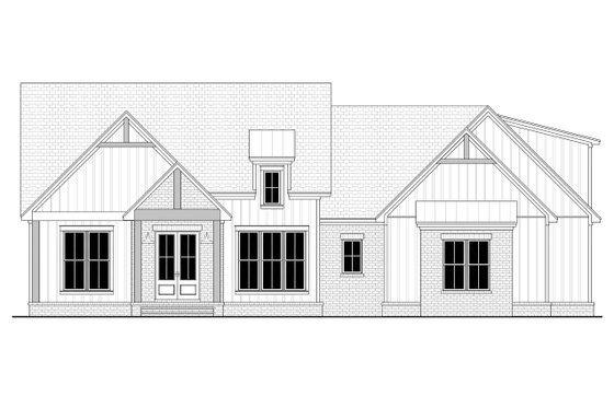 Exterior - Front Elevation 4 for Farmhouse House Plan #430-407 - 3 bed, 2 bath