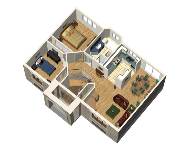 Traditional Floor Plan - Main Floor Plan #25-4331