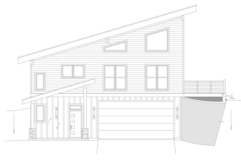 House Plan Design - Exterior - Other Elevation 1 for Modern House Plan #932-634 - 3 bed, 3 bath