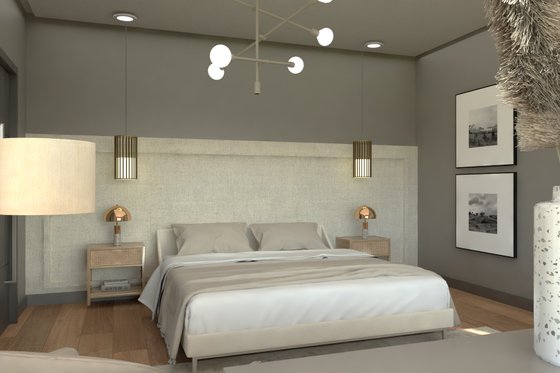 Interior - Master Bedroom for Barndominium House Plan #1064-302 - 3 bed, 2.5 bath