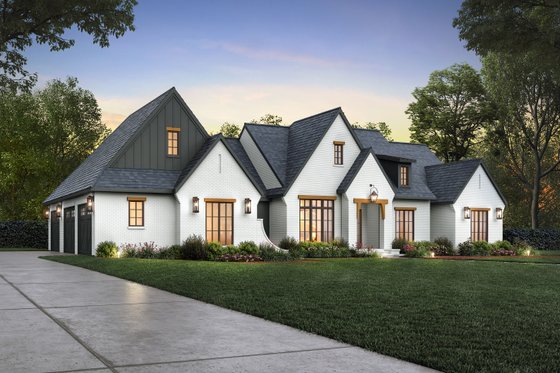 Exterior - Front Elevation 3 for Farmhouse House Plan #1074-83 - 4 bed, 2.5 bath