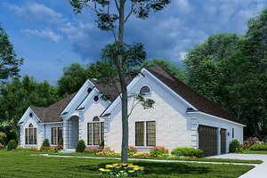 Exterior - Other Elevation for European House Plan #17-1038 - 3 bed, 2 bath