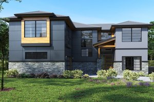 Contemporary Exterior - Front Elevation Plan #1066-49