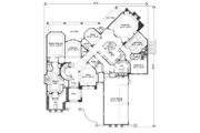 European Style House Plan - 6 Beds 5.5 Baths 7274 Sq/Ft Plan #135-203 