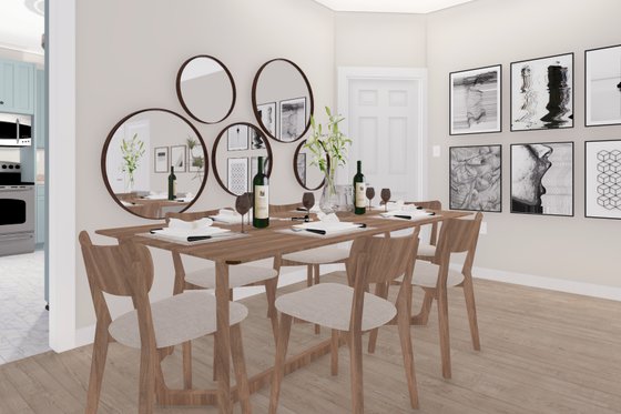 Interior - Dining Room for Craftsman House Plan #1060-305 - 3 bed, 2 bath