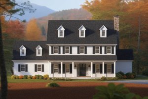 Farmhouse Exterior - Front Elevation Plan #3-258