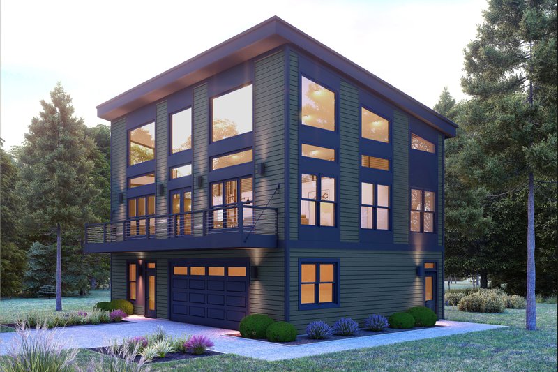 House Blueprint - Country Exterior - Front Elevation Plan #932-1299