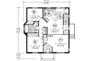 Traditional Style House Plan - 2 Beds 1 Baths 1105 Sq/Ft Plan #25-1149 