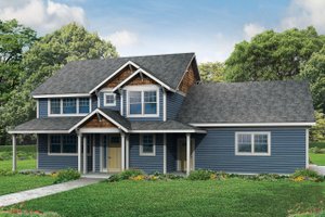 Country Exterior - Front Elevation Plan #124-968