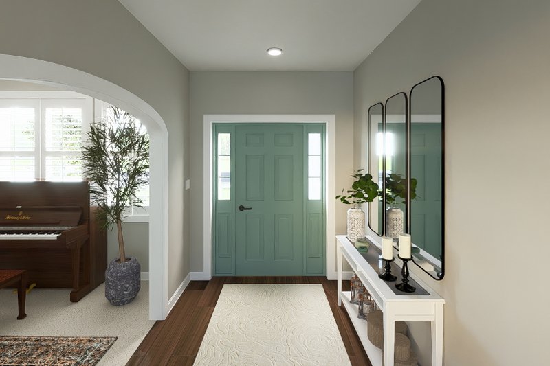 Dream House Plan - Interior - Entry 1 for Traditional House Plan #1060-208 - 4 bed, 2.5 bath