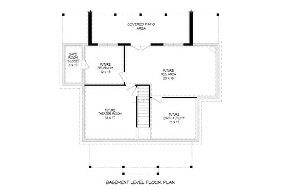 Floor Plan - Other Floor for Traditional House Plan #932-333 - 3 bed, 2.5 bath